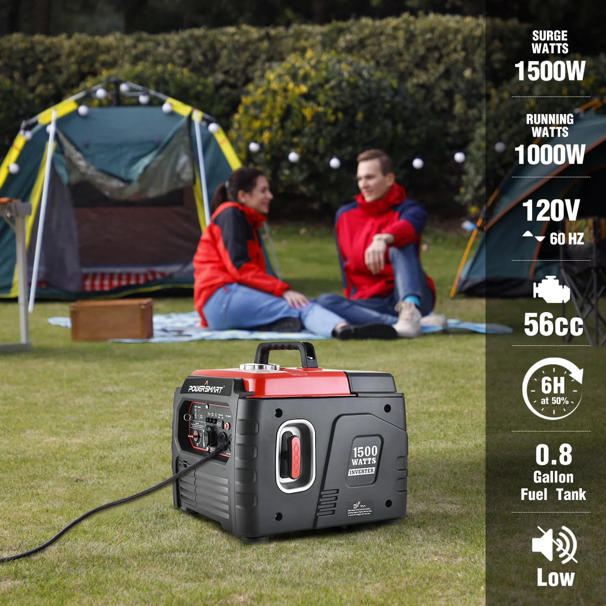 1500 Watt Gas Inverter Generator D889165