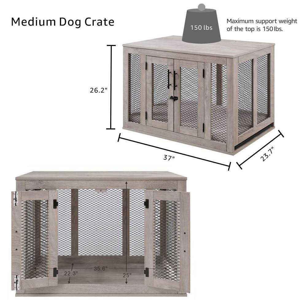 Dog Crate with Cushion and Tray T79519