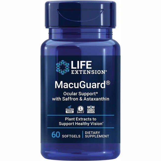 Eye Health Supplement with Saffron & Astaxanthin – 60 softgels R5655