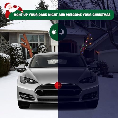 Christmas Reindeer Car Kit with LED and Jingle Bells S33636
