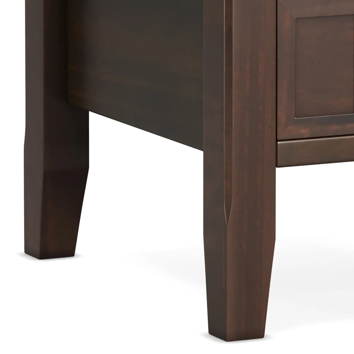 Solid Wood 19 inch Square End Table with Drawer E8920