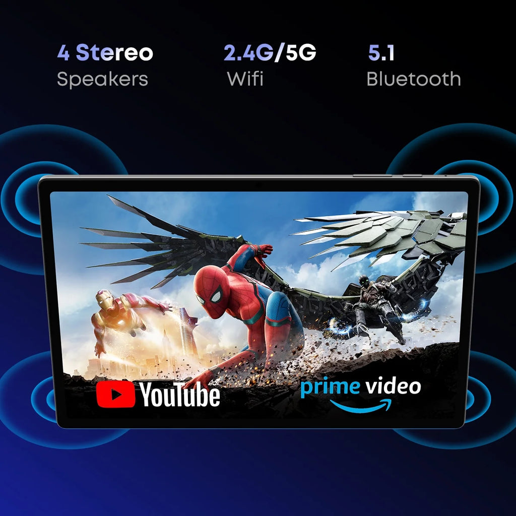 10.1" Tablet 128GB ROM 6GB RAM Android 12 B767742