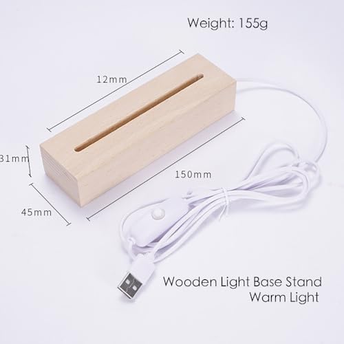 Silicone Molds for Epoxy Resin with Wooden Lighted Base Stand M66445