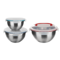 3-Piece Stainless Steel Mixing Bowl Set with Lids W849624