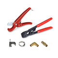 PEX Plumbing Kit with Crimper Tool, Cutter Tool, Carrying Case, Lead Free Brass Barbed 1/2 inch U965