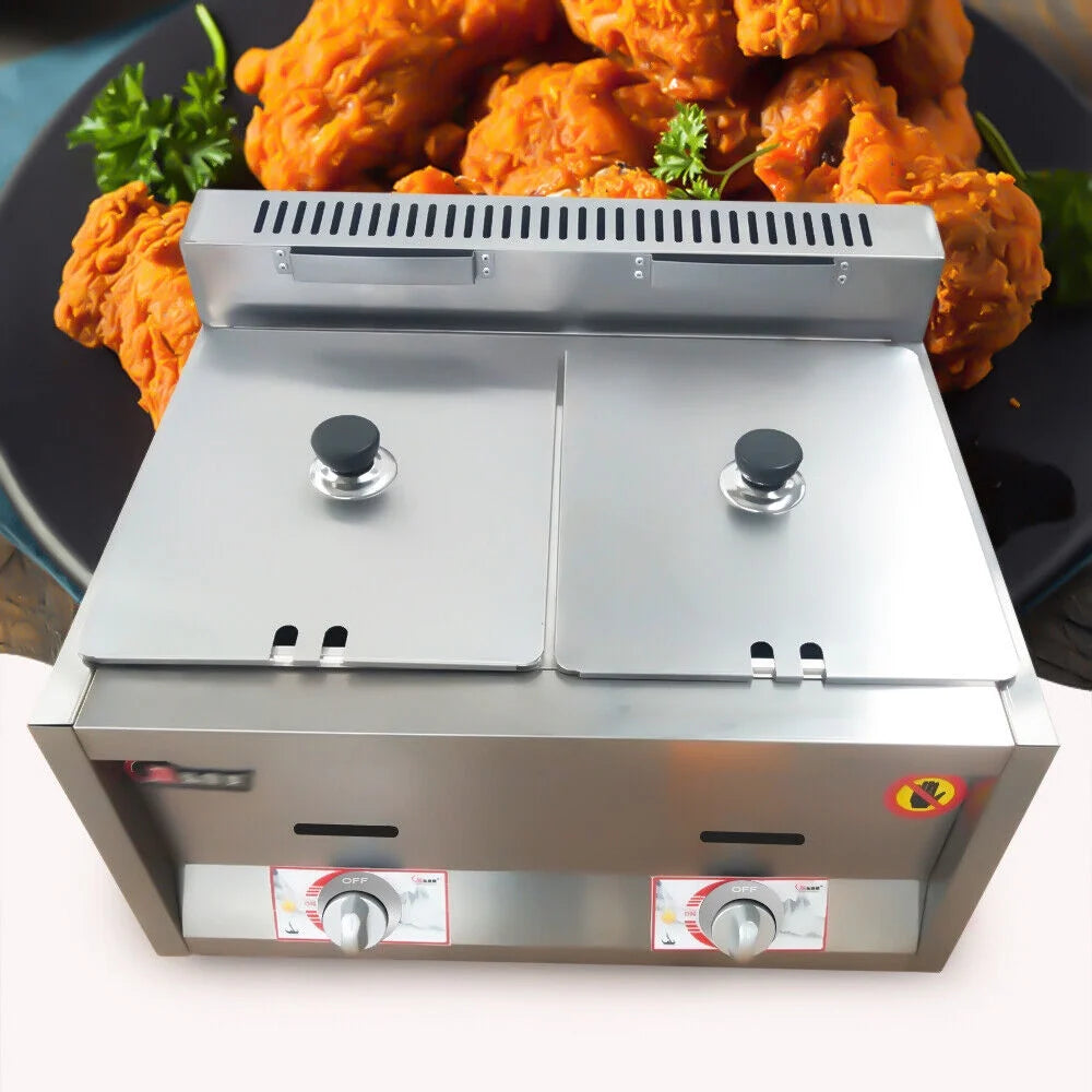 12L Propane Gas Food Warmer Deep Steam Table Y47984
