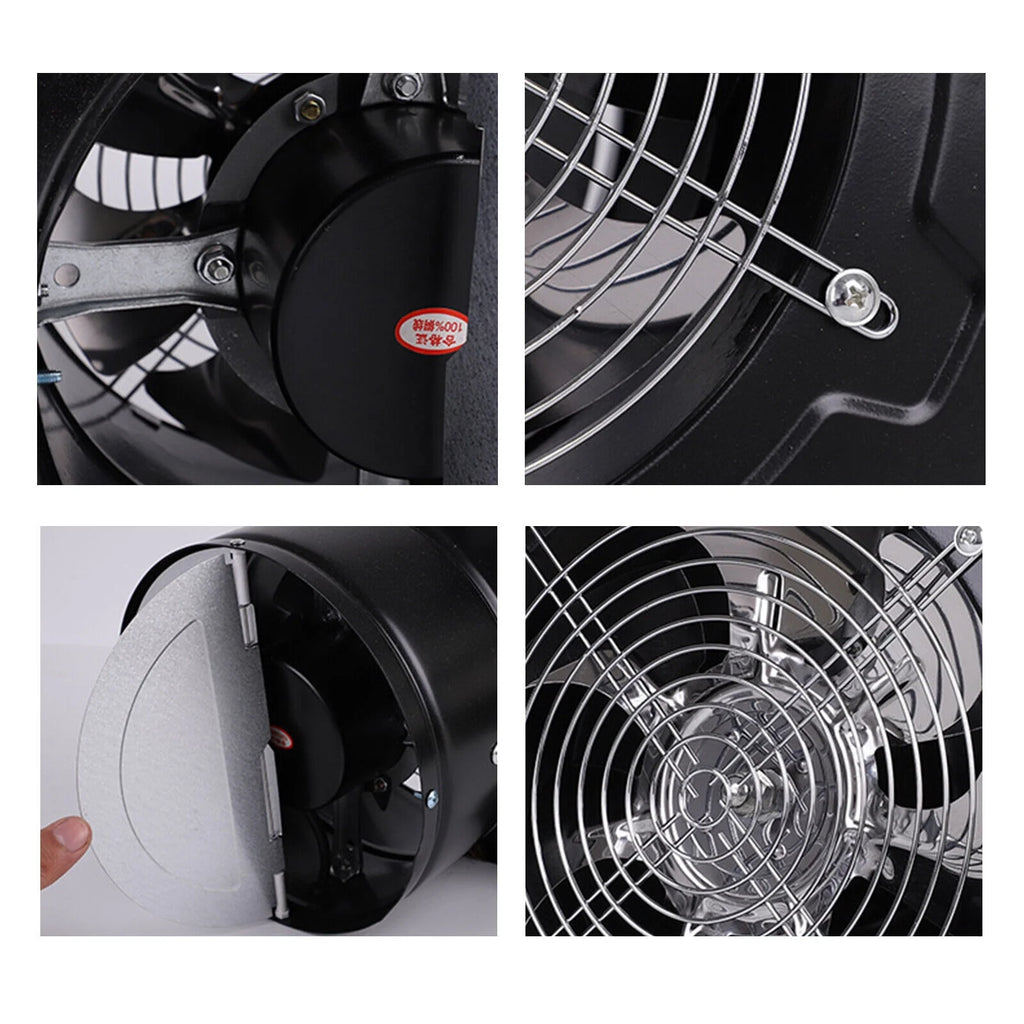 7" High Airflow Exhaust Fan, 110V 50W 2800 RPM Explosion-Proof Axial Fan F68756