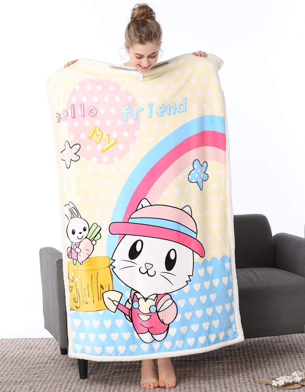 Cartoon Printed Anti Radiation Blanket (140 X 95 cm) L591