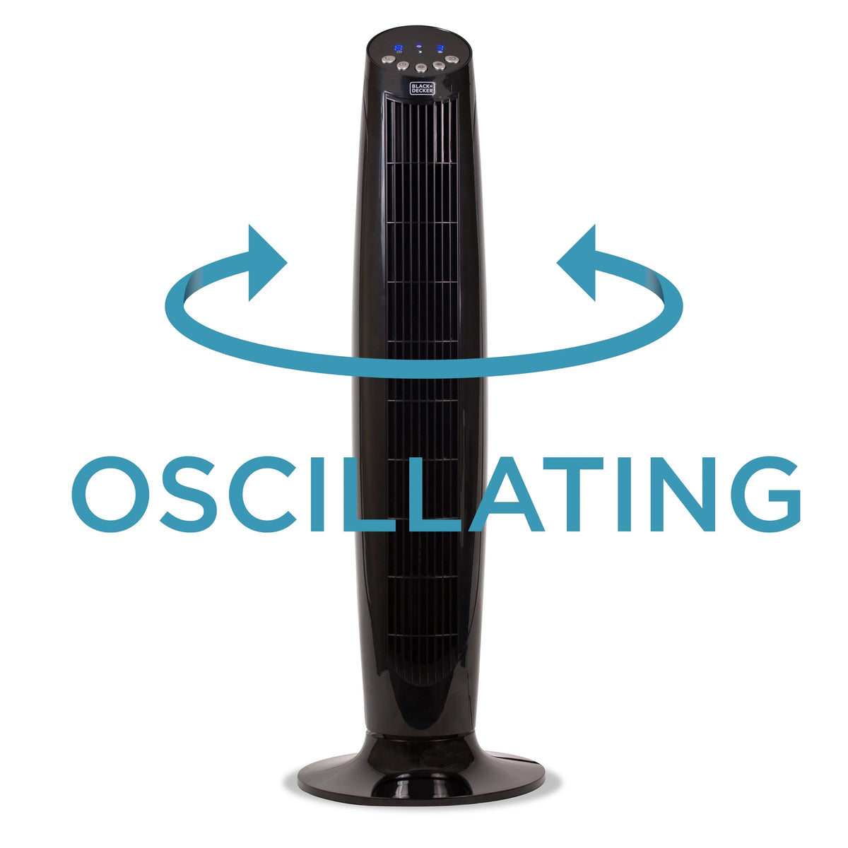 Oscillating Tower Fan with LED Display & Remote I562847