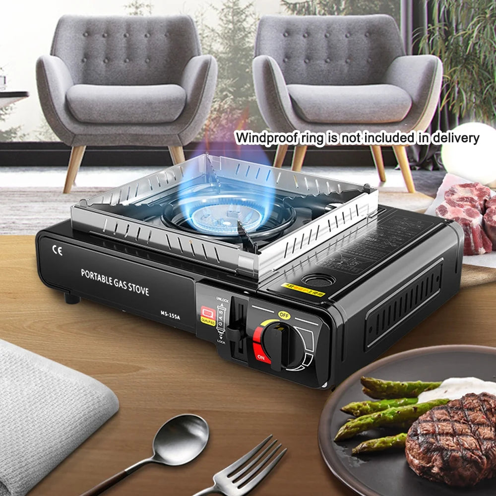 Portable Butane Gas Cassette with Piezo Ignition J910438
