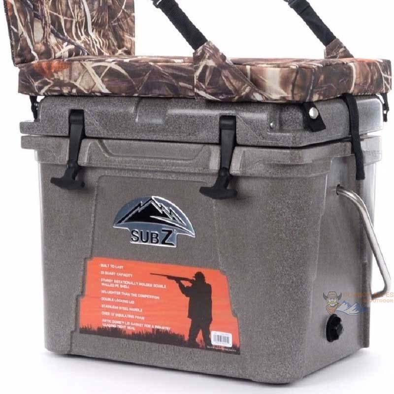 Camouflage 23 Quart Cooler with High Back Seat Q5220