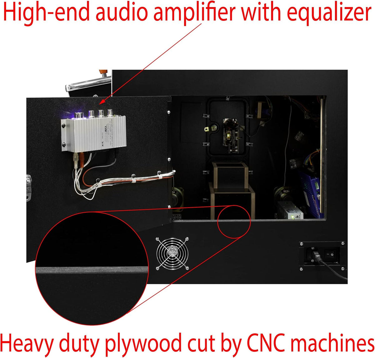 Cocktail Arcade Machine 516 Games in 1 2 Player 26-Inch Screen with 2 Bar Stools F514