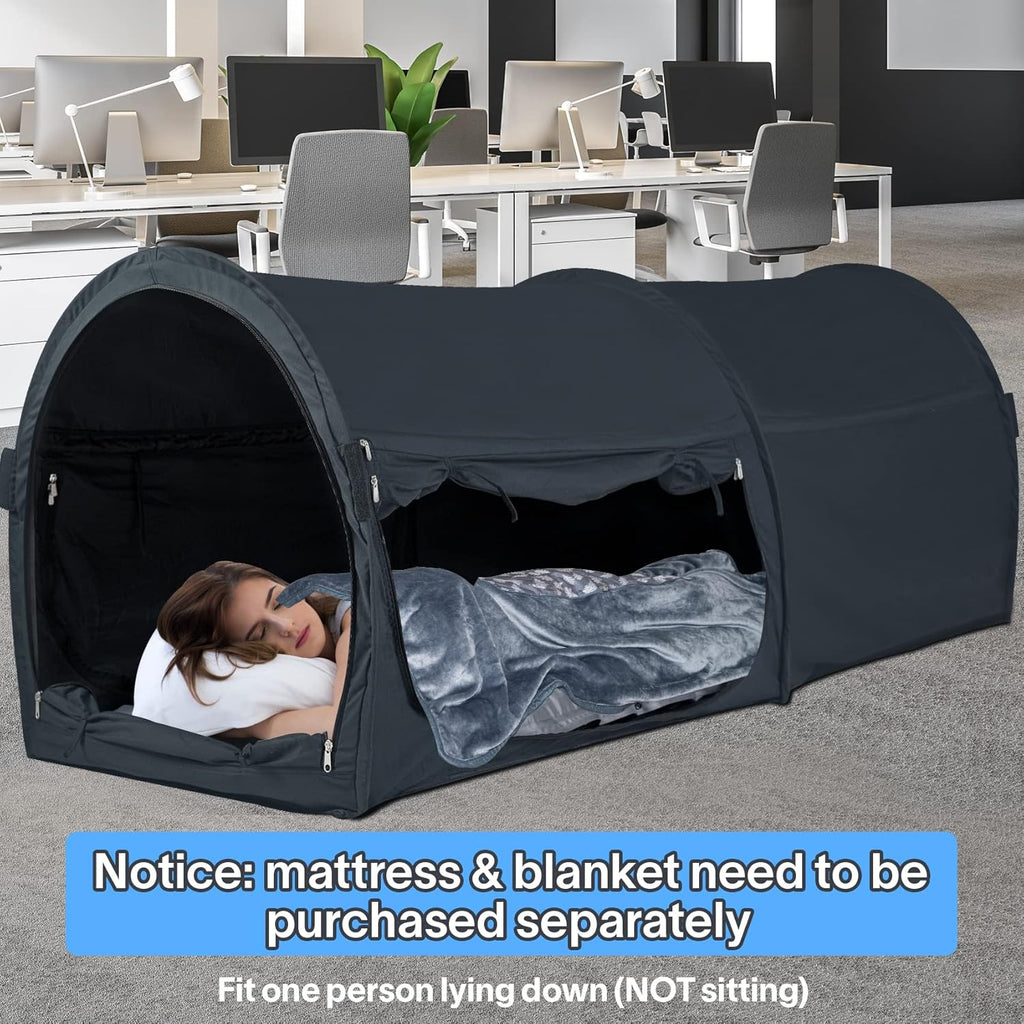 Grey Pop Up Portable One Person Bed Tents 75”x28”x31”H Q853