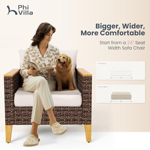 12 Piece Beige Wicker Patio Conversation Sofa Set Q993