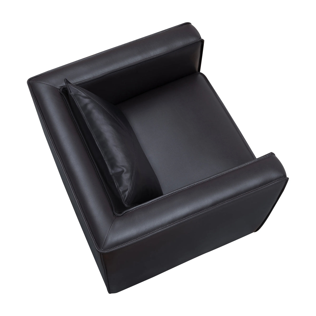 Gray Faux Leather Accent Chair C17263