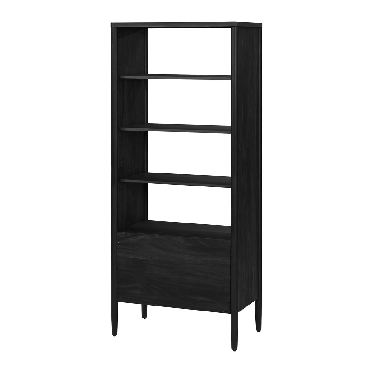 4-Shelf Bookcase with Storage Drawers W959