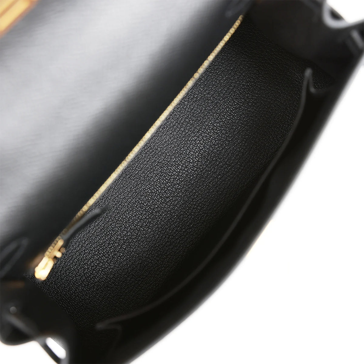 Black Leather Handbag Q487