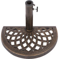 Cast Iron Half Umbrella Base 17.7 inch Diameter G6715