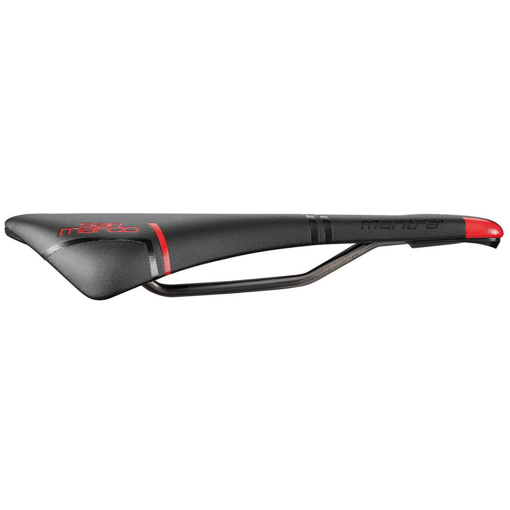 Black/Red Narrow Racing Saddle I1050