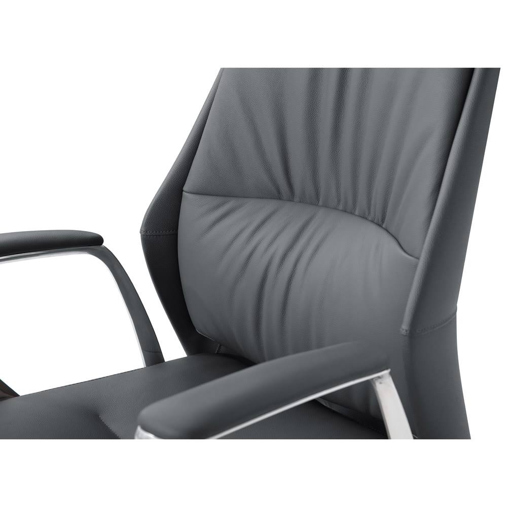 Dark Grey Leather Executive Chair D341545
