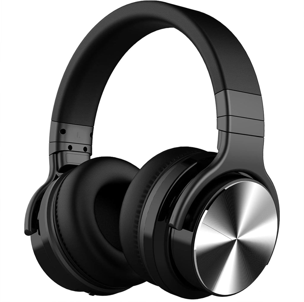 Blue Active Noise Cancelling Wireless Over Ear Headphones with Microphone N1083