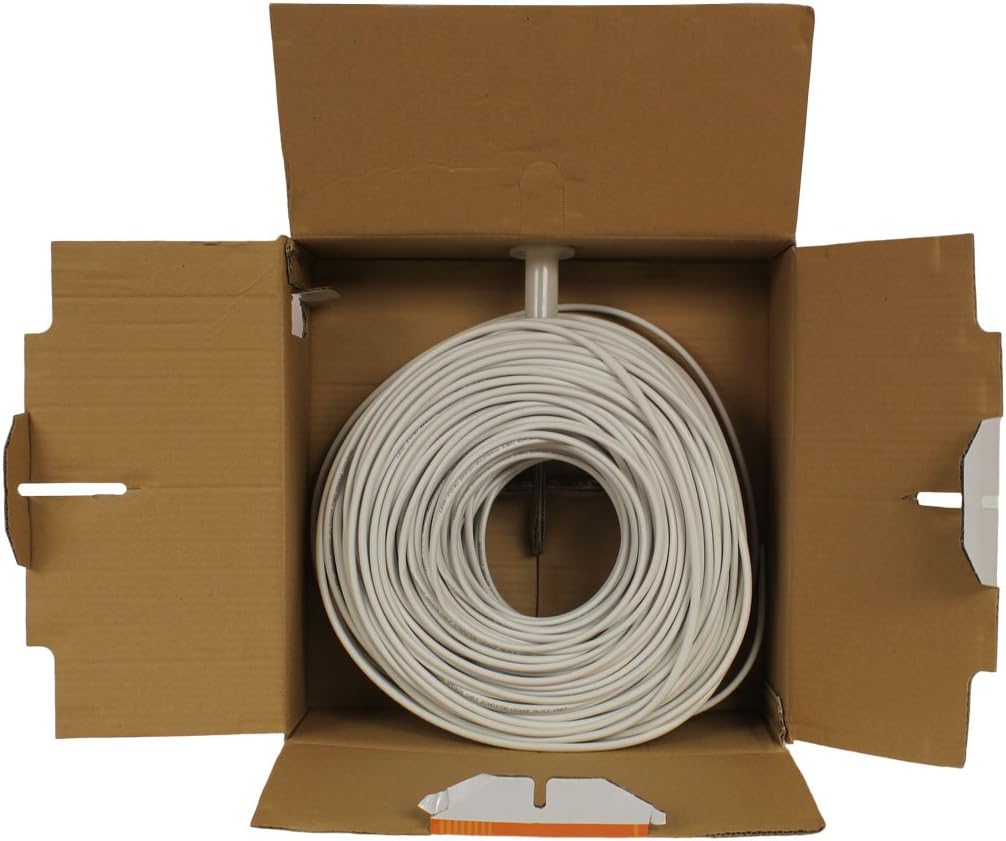 500ft 16/2 AWG 2 Conductor White Speaker Cable F54478