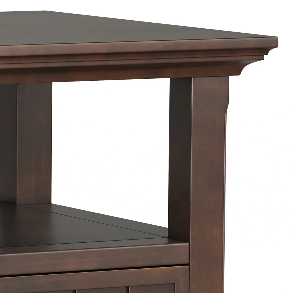 Solid Wood 19 inch Square End Table with Drawer E8920