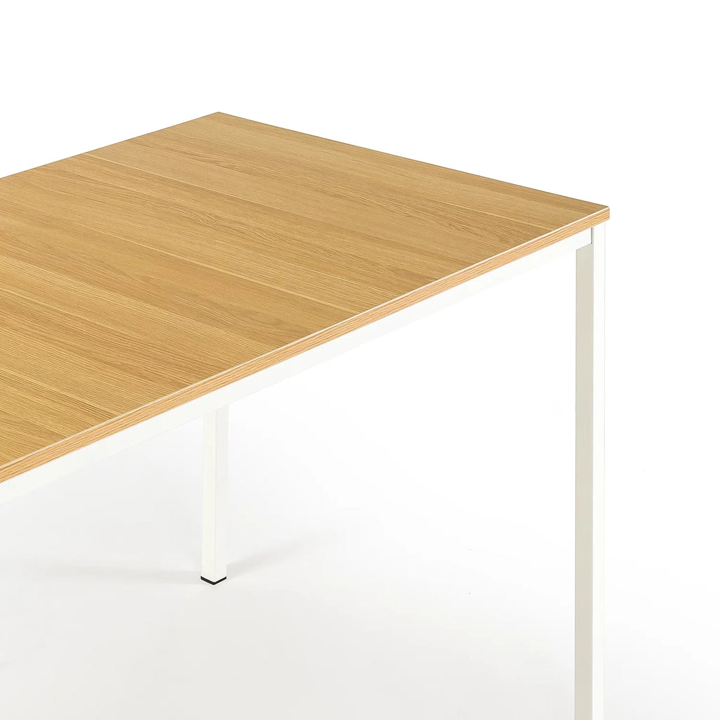 White Metal 3 Piece Dining Table with Benches X211306