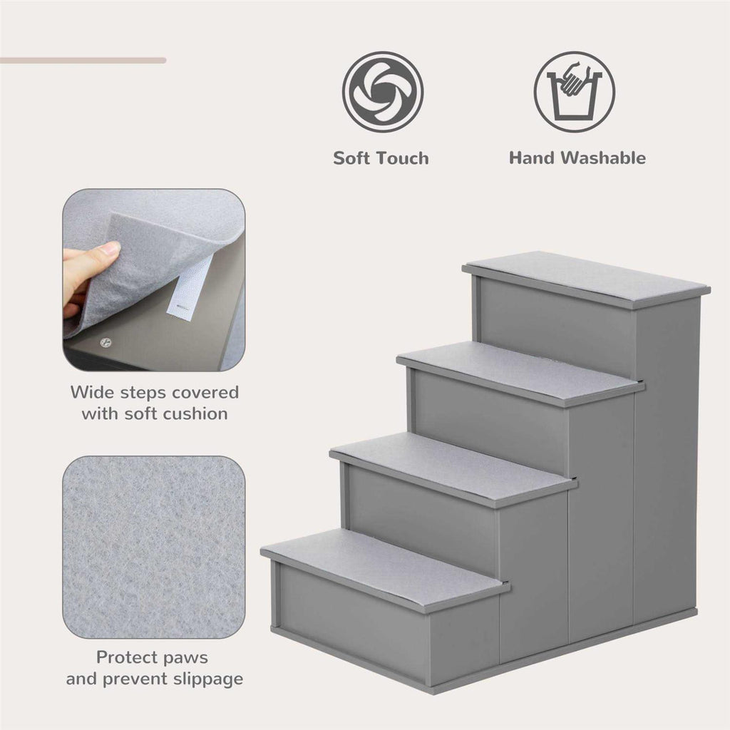 Small Pet Steps with Cushioned Removable Covering I6257
