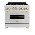36 in. Gas Range with Gold Accents D797253