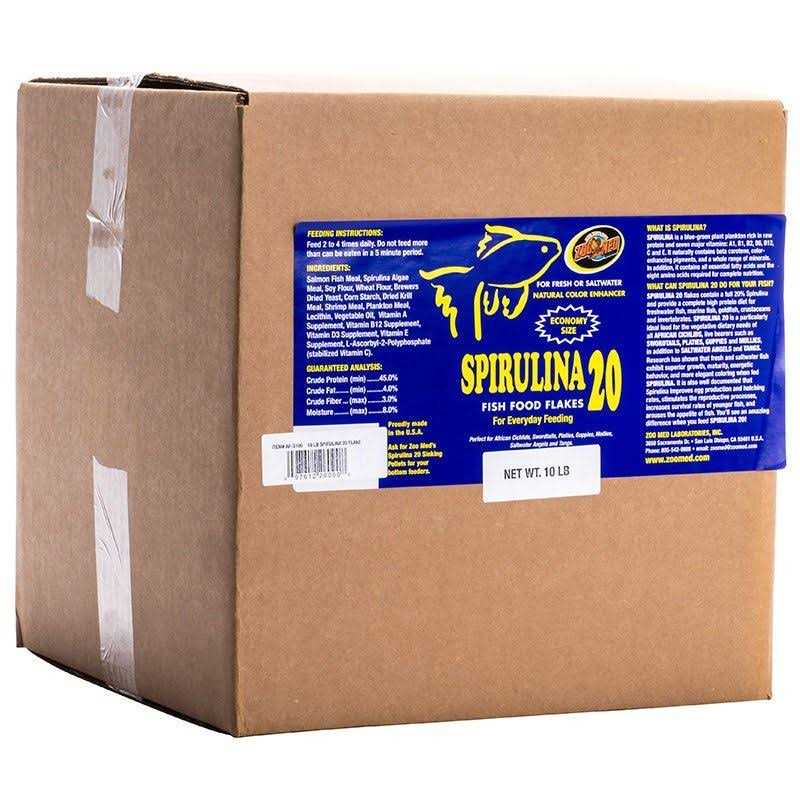 Spirulina 20 Fish Food Flakes D9968