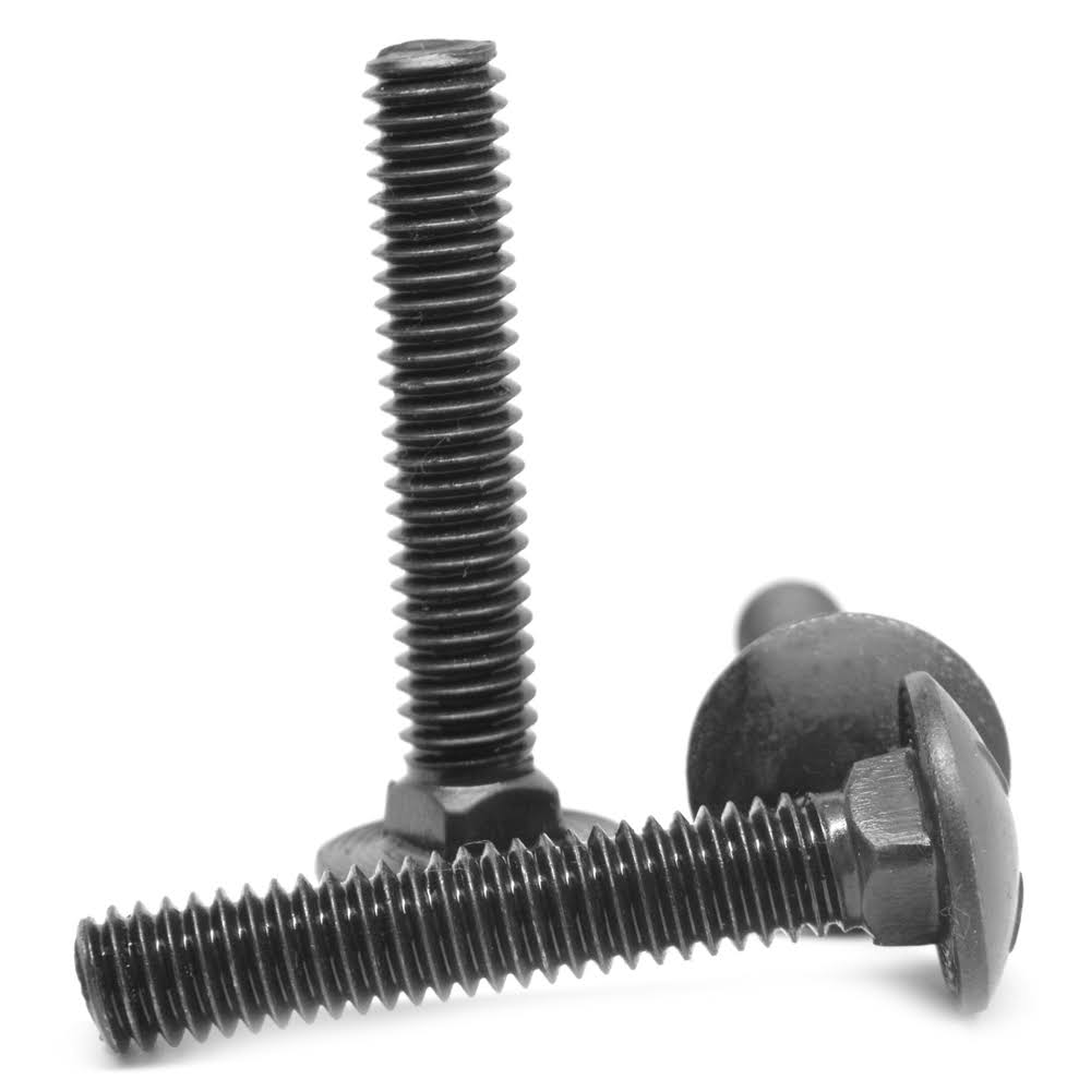 1/2x22-13 x 2 1/2x22 Coarse Thread Grade 5 Carriage Bolt Medium Carbon Steel Black Oxide V35267