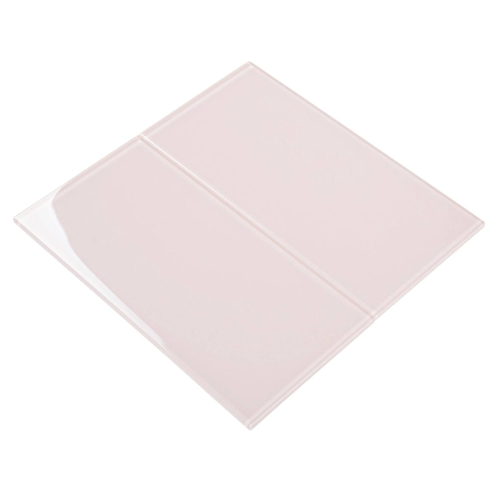 Glass Subway Tile Rose Pale Pink T64266