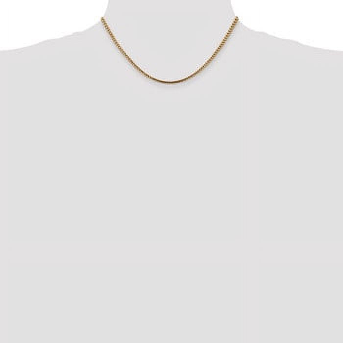 14k Yellow Gold 2.5mm Franco Chain Necklace Z7360