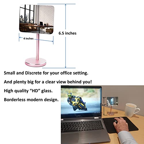 Silver Stand Detachable Wide Angle Real Glass Mirror P41294