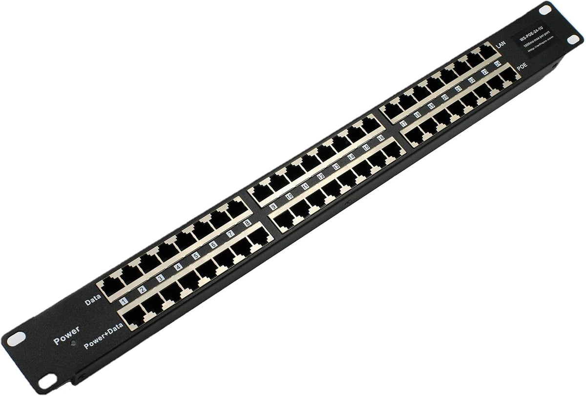 24 Port Passive PoE Injector with 48V 120W Power Supply L503427