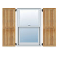 Framed Board-n-Batten Shutters, Rough Sawn Western Red Cedar (Per Pair) O1700