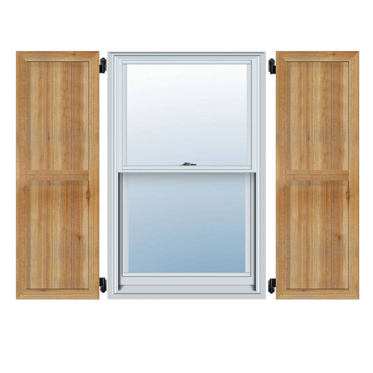Framed Board-n-Batten Shutters, Rough Sawn Western Red Cedar (Per Pair) O1700