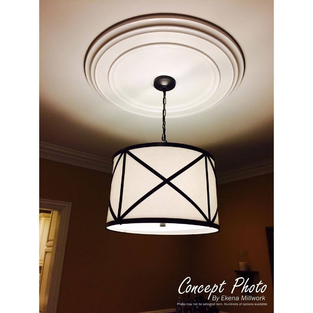 26 1/4x22OD x 1 1/2x22P Pearl Ceiling Medallion, Hand-Painted Flash Copper E266
