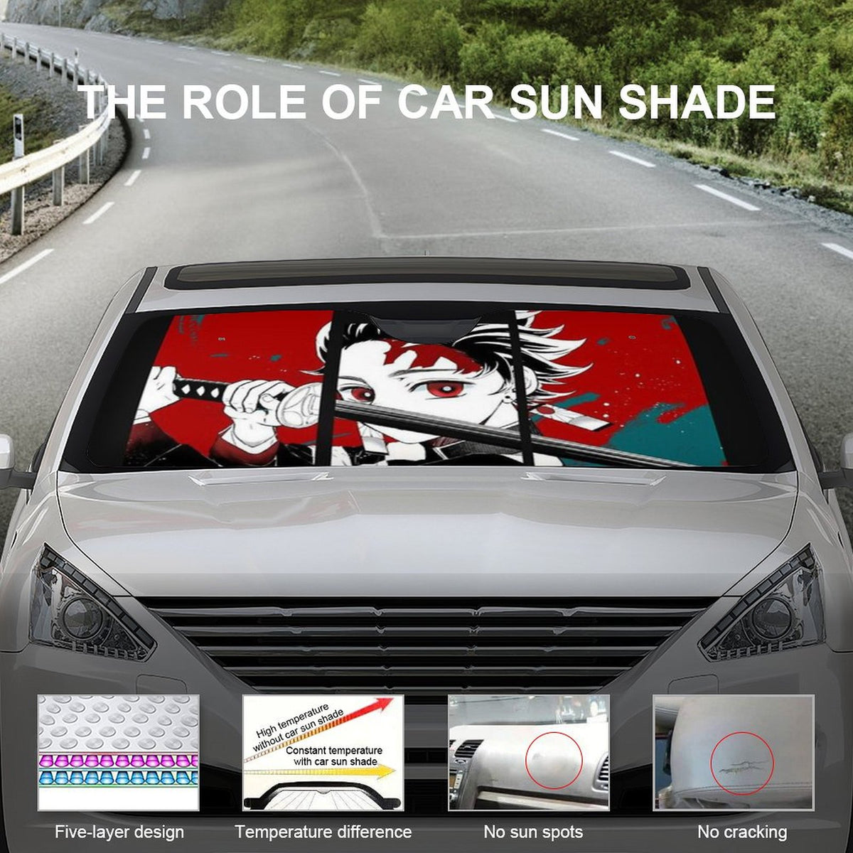 Foldable Reflective Car Windshield Sun Shade Cover L18812