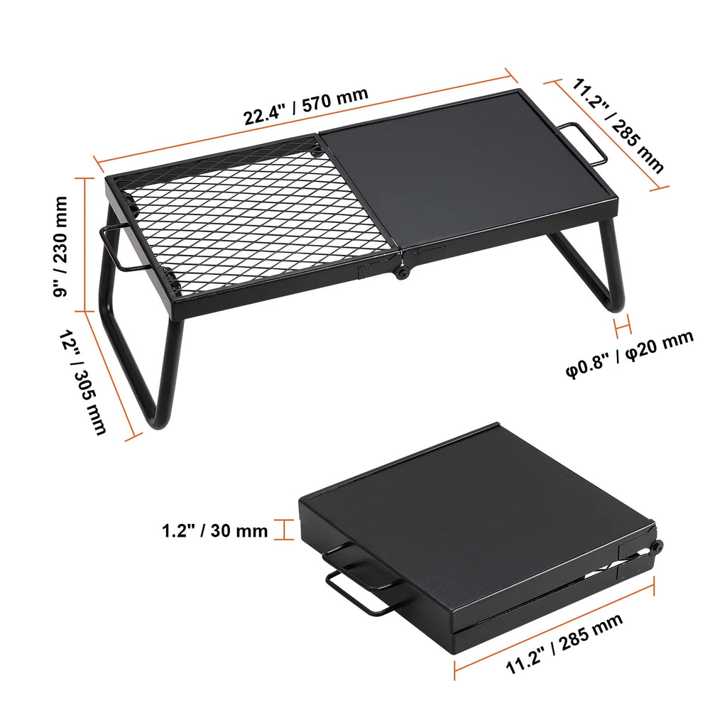 Folding Steel Campfire Grill R58811