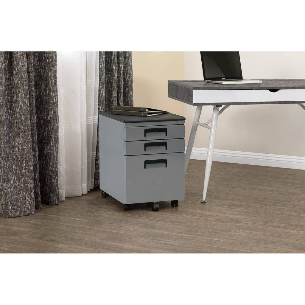 3 Drawer Metal Rolling File Cabinet with Locking Drawers T36080
