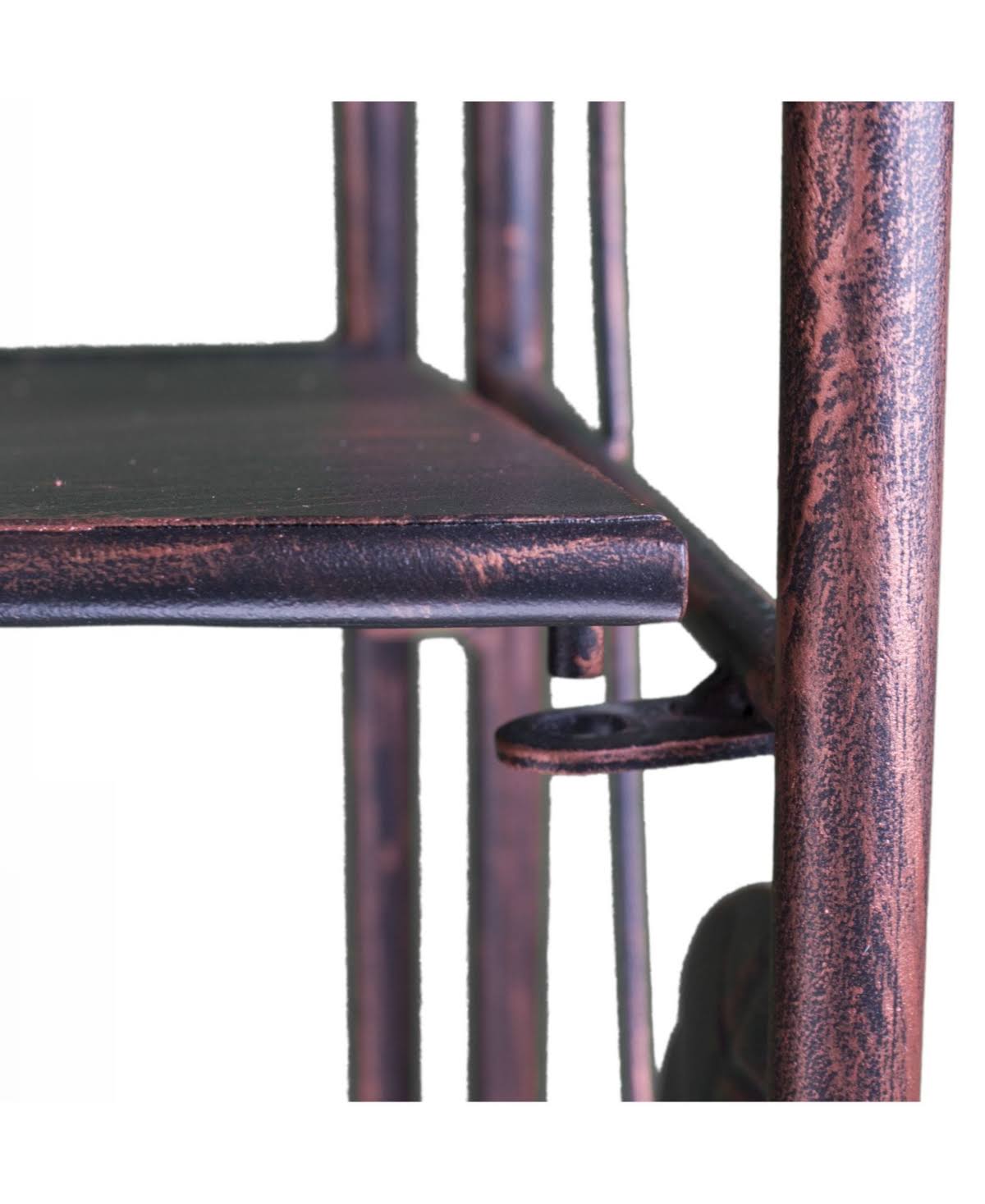 Copper 4 Shelf Corner Bakers Rack Y4406