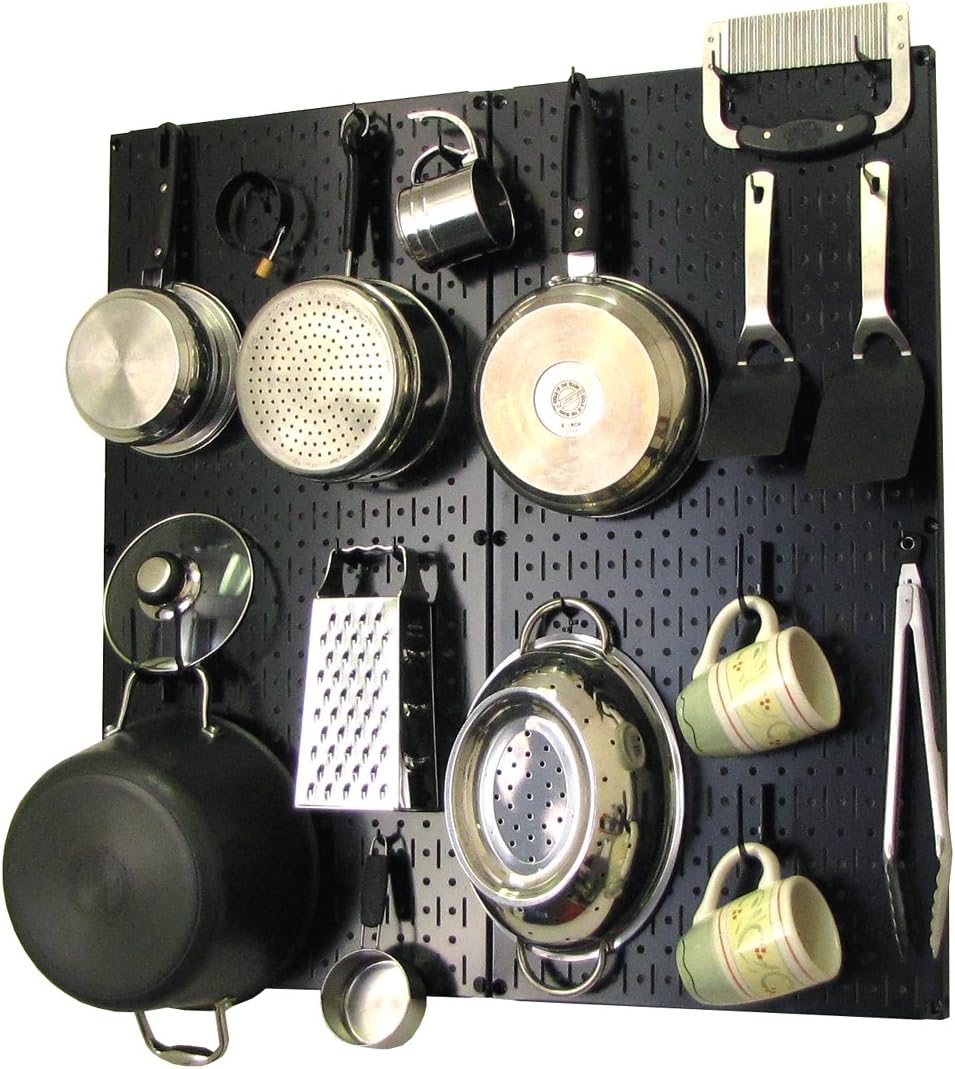 White Pegboard Storage and Organization Kit with Accessories Pack of 2 D43461