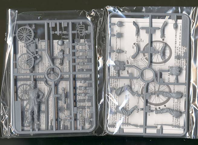 German Soldiers with Bicycles 1/35 scale kit X518