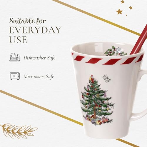 14oz Mug & Spoon Set (4-Piece) Earthenware N559