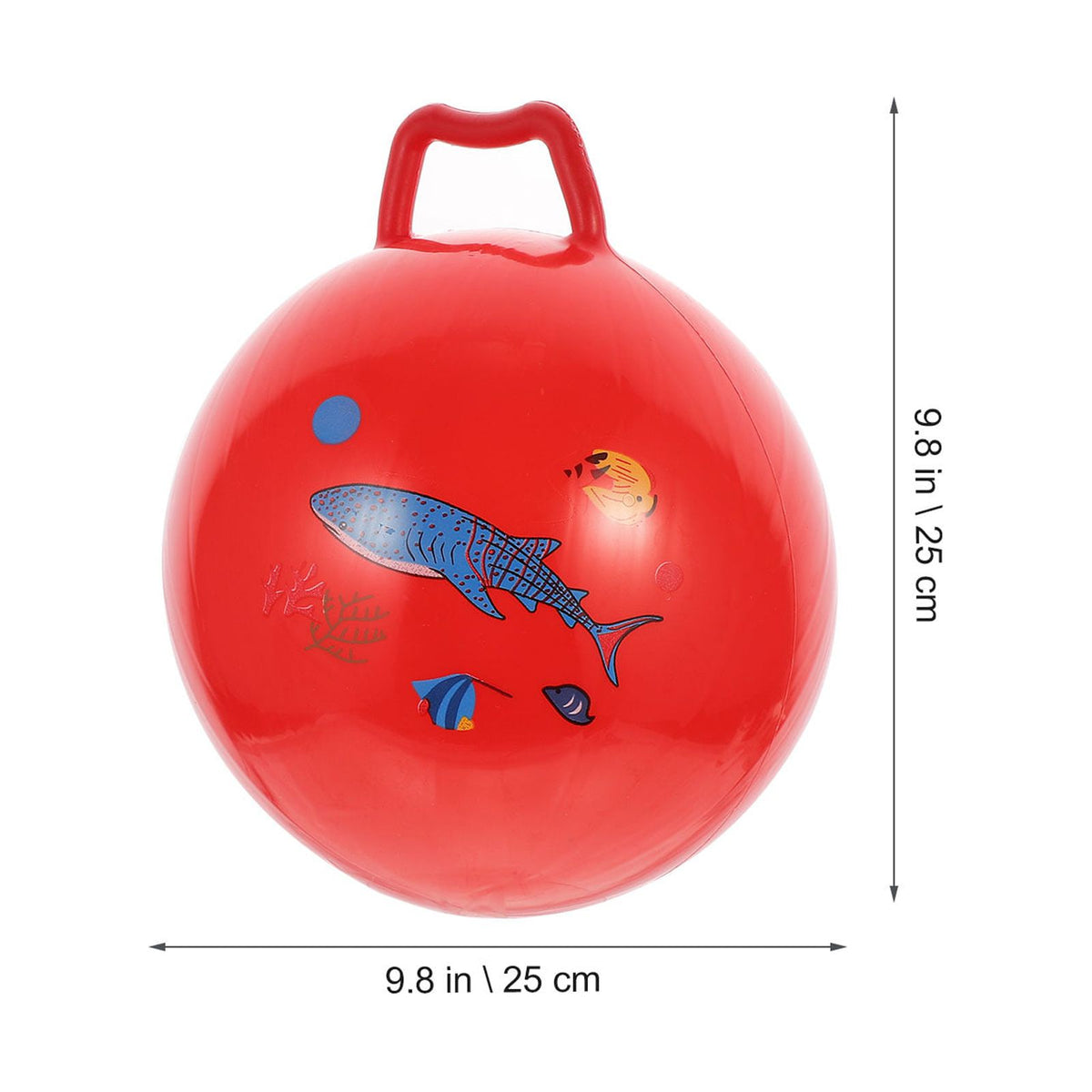 3Pcs Inflatable Hopper Balls with Handle D8500