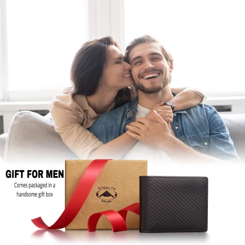 Leather Bifold Wallet with ID Window and RFID Blocking U963