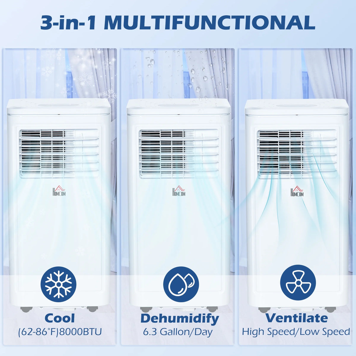 10000 BTU Portable Air Conditioner Evaporative Cooler L406