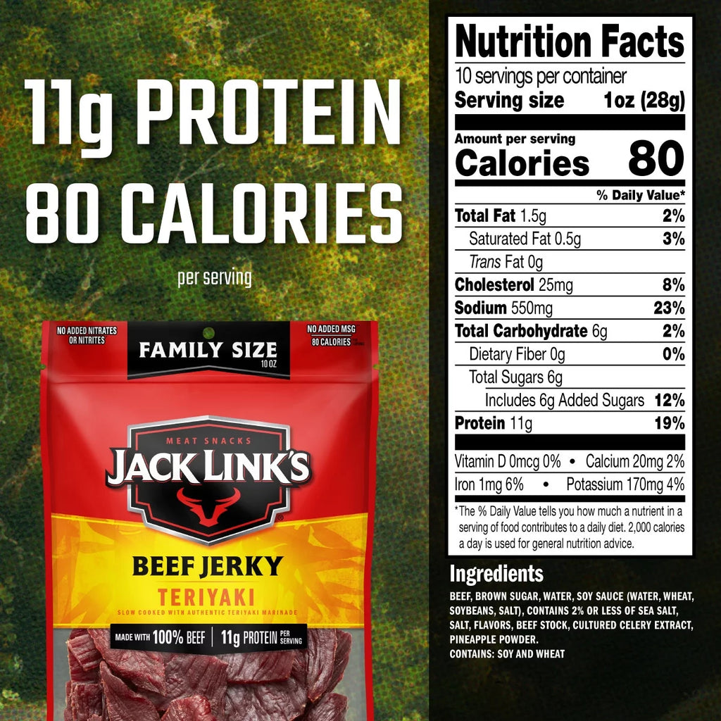 10oz Beef Teriyaki Jerky C2017